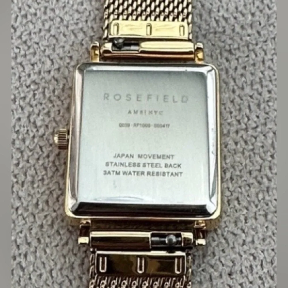 Rosefield Gold Mesh Boxy Watch - Picture 6 of 12